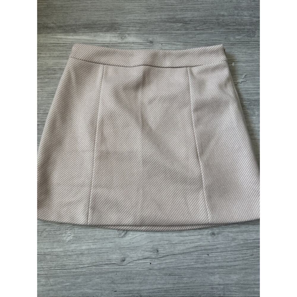 Camellia Women Pink Stripped Casual Skirt M